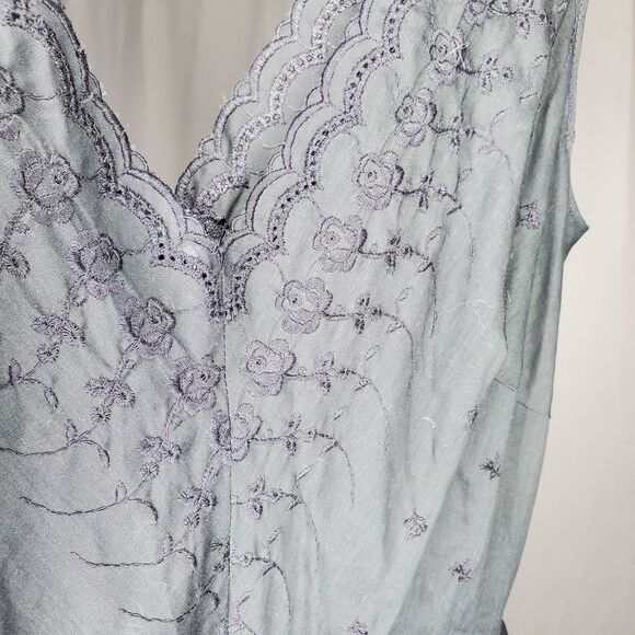 Jack Slote Crop Jumpsuit Large Black Embroidered Tie 60s 70s Vtg - Picture 5 of 13